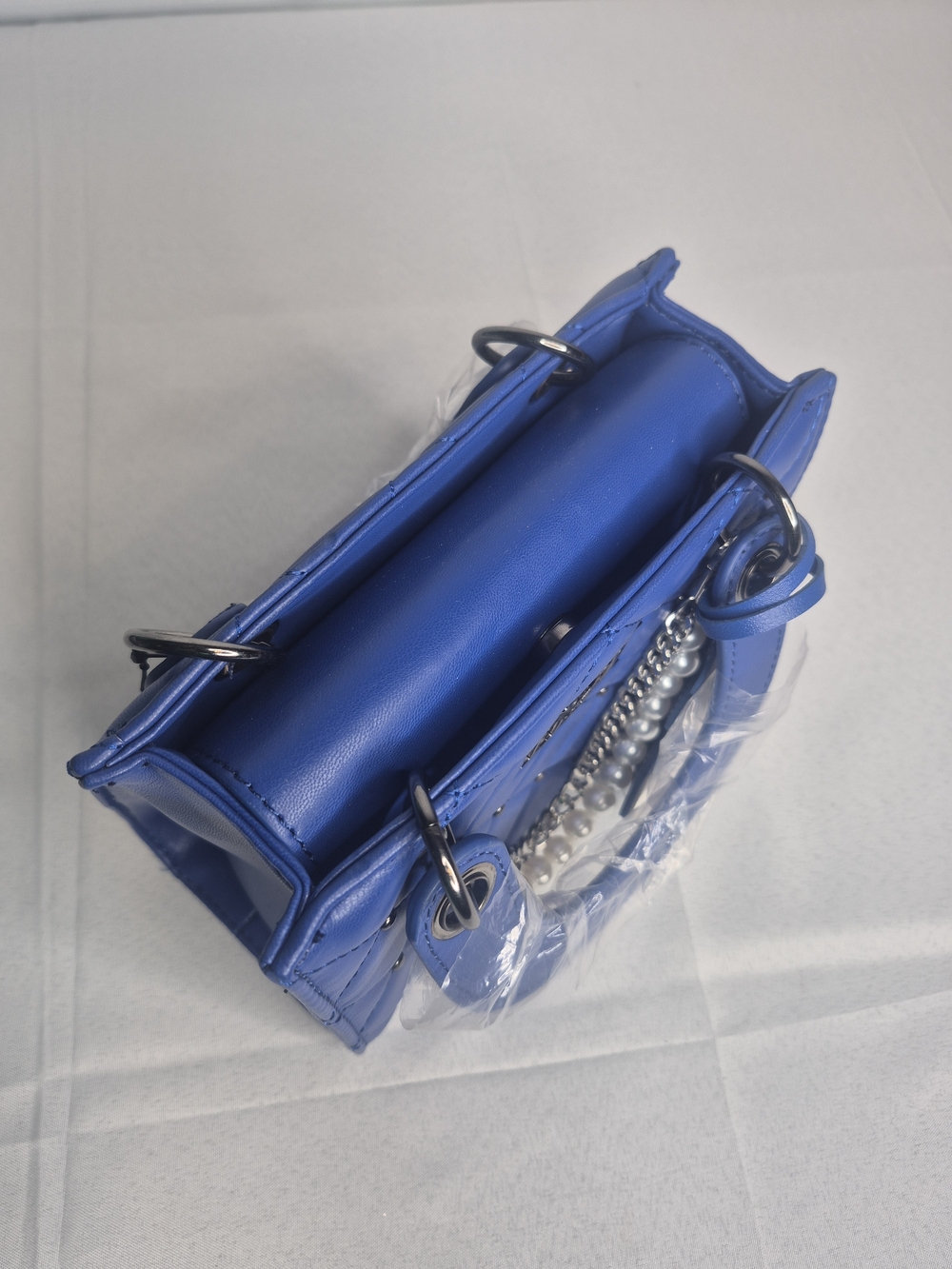 Badgley Mischka Royale Blue Handbag NWT - Picture 9 of 13